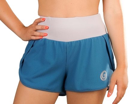 Calção duplo fitness para mulher