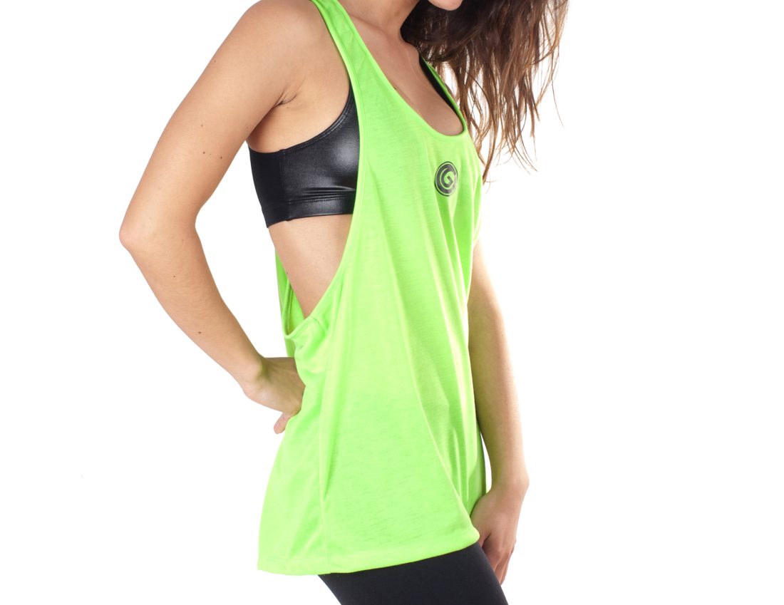 T-shirt de cavas fitness para mulher