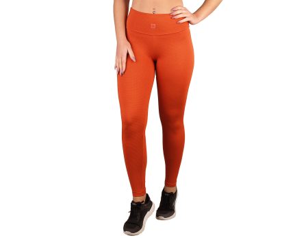 Legging cintura alta e efeito textura