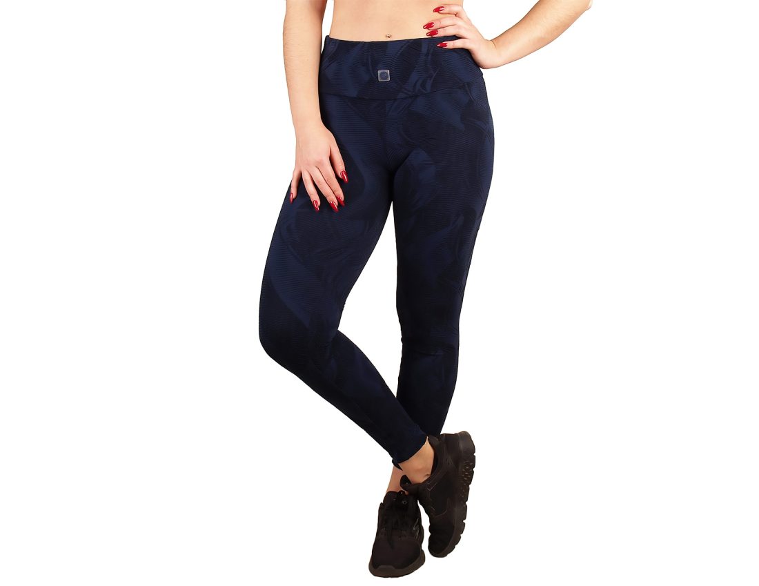 Legging desporto mulher cintura alta com efeito textura