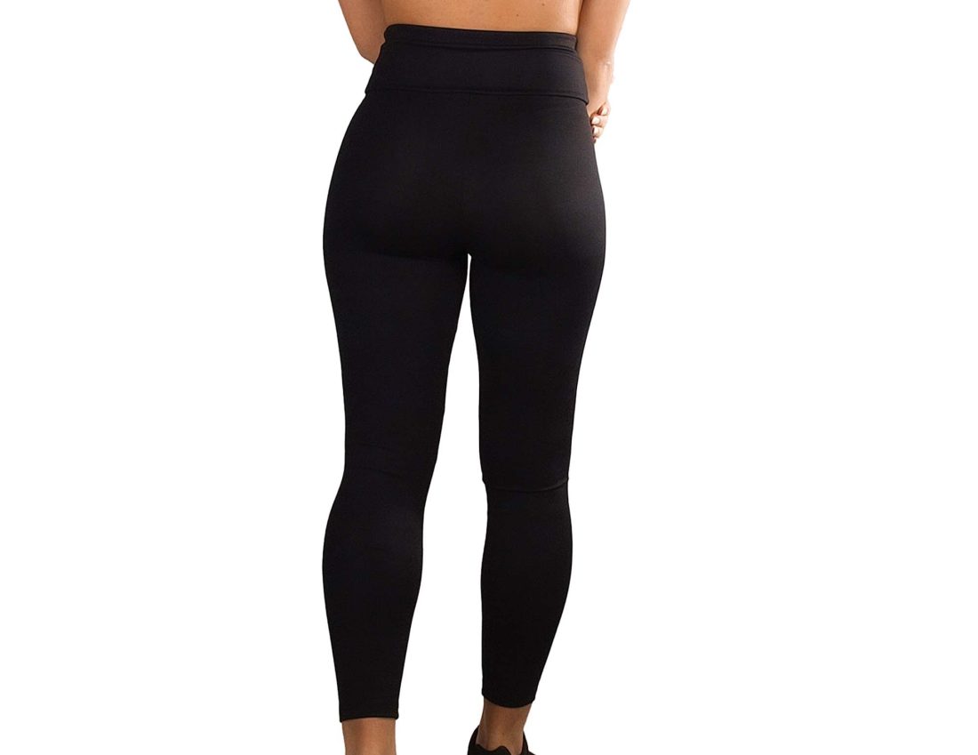 Legging desporto,  cintura subida em malha jacquard