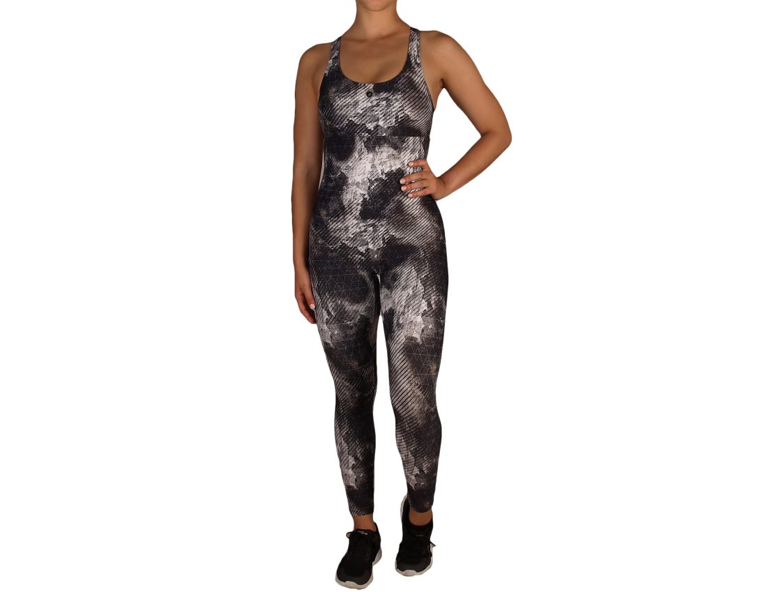 Macacão desporto fitness Printed Preto