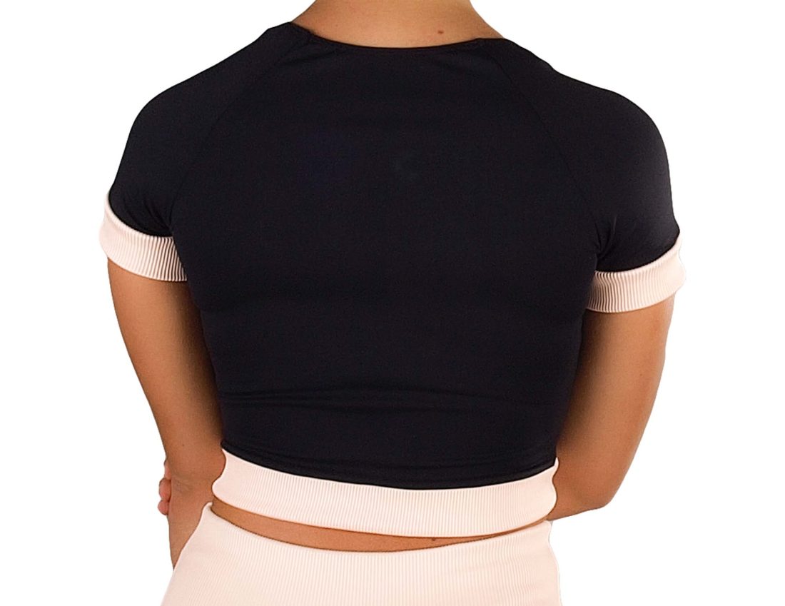 Crop top com fecho