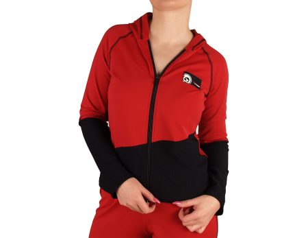 Women's jacket with hood and zipper